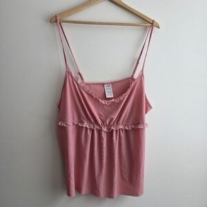 Secret Treasures Pink Ruffled Camisole